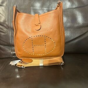 Brown Leather Shoulder Bag